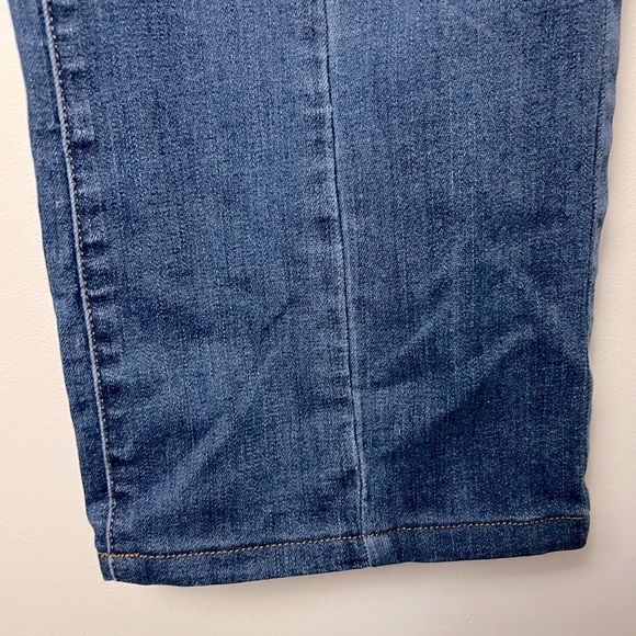 Judy Blue Jeans Wide Leg Trouser Denim High Rise Front Seam Stretch Dark Wash 32 - Picture 9 of 15